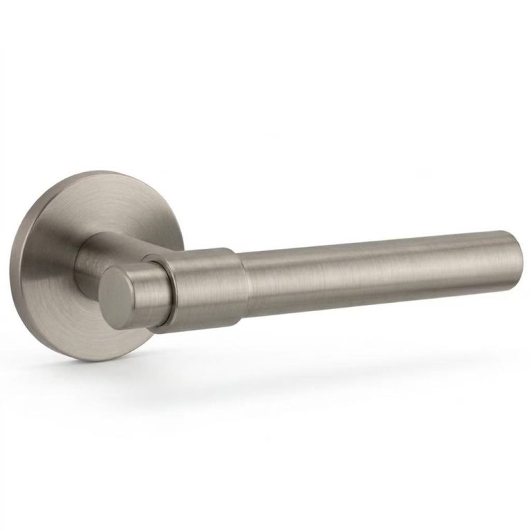 Luno Lever Handle In Matt Brushed Nickel