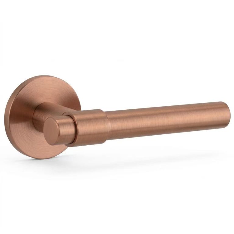 Luno Lever Handle In Rose Finish